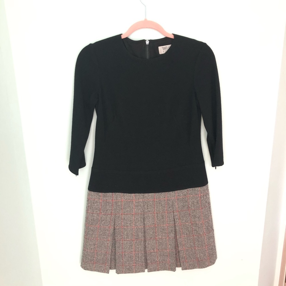 Black and plaid Worth Dress